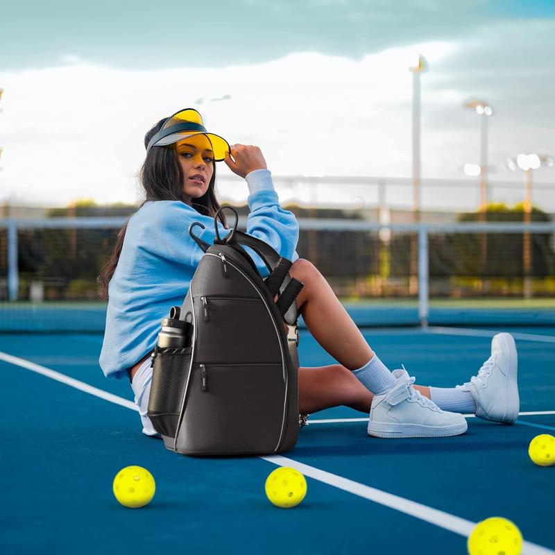 Sling Bag - Crossbody Backpack for Pickleball, Tennis, Racketball, and Travel for Men and Women