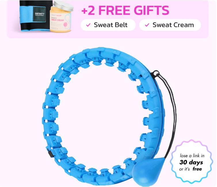 Infinity Hoop Plus - Perfect for Fitness and Exercise -24 links ( 42 inches )