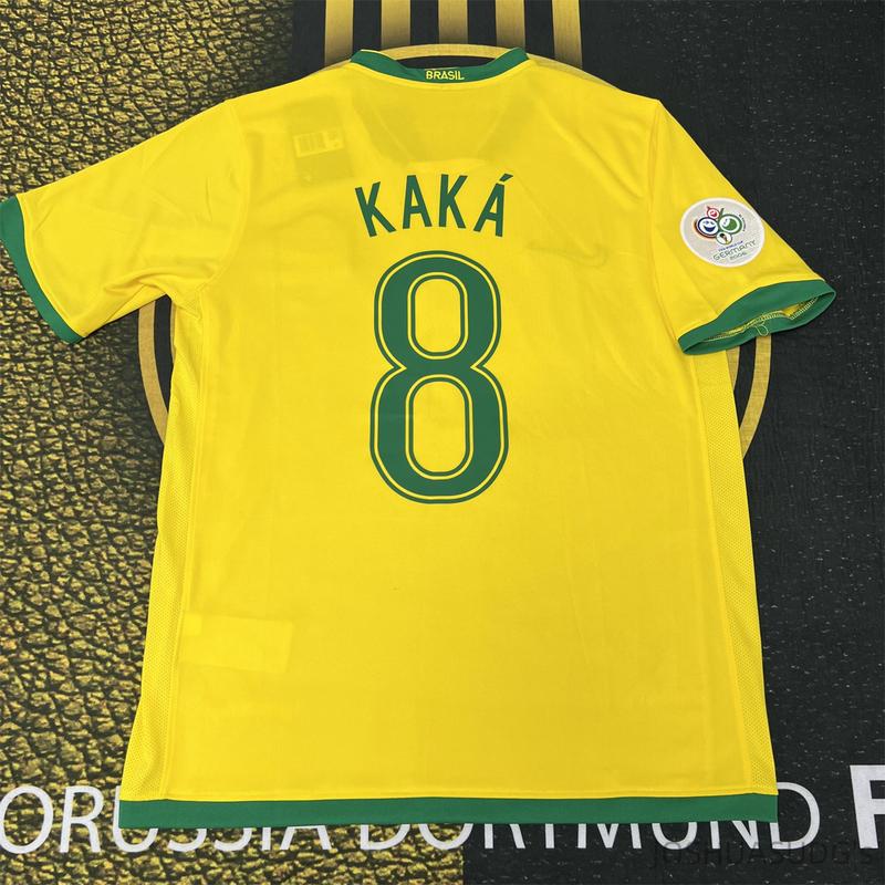 2006 World Cup Brazil Retro Jersey Kaka No.8 Soccer Jersey