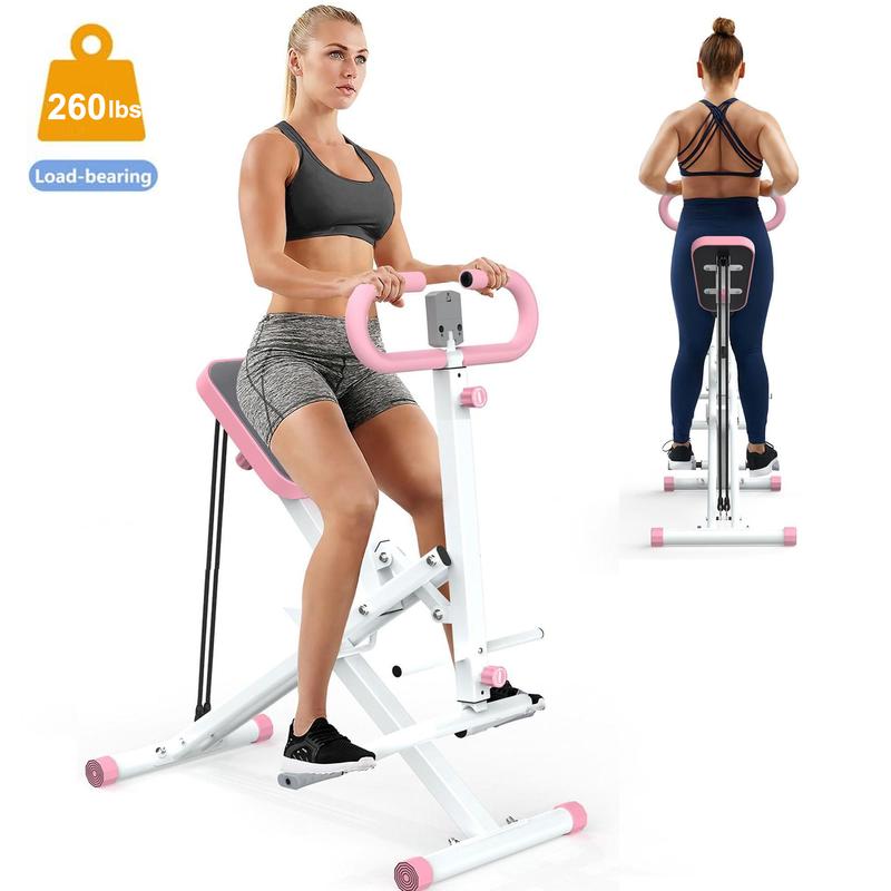 DUFOMINC Squat Machine for Home - Assist Trainer for Glutes Workout Foldable with Resistance Bands, for Botty Glutes Butt Thighs, Ab Back Leg Press Hip Thrust for Home Gym Fitness