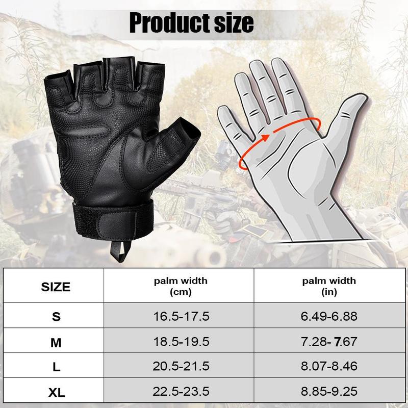 Half Finger Gloves (1 Pair), Breathable Non-slip Motorcycle Gloves, Sports Gloves for Cycling Hiking Climbing Motorcycle Outdoor Sports