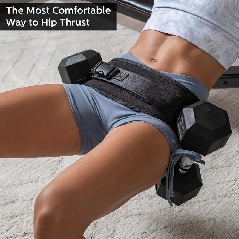 Adjustable Weighted Waist Belt for Home Workouts, Kettlebell Training, and Butt Shaping with Extra Cushioning and Adjustable Resistance