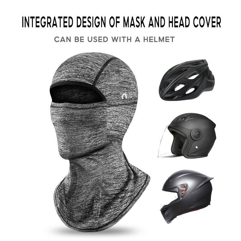 1 Piece Face Mask With Neck Gaiter, Breathable Balaclava Helmet, Sun Protection Face Mask For Outdoor Cycling, Running, Climbing, Christmas Gift