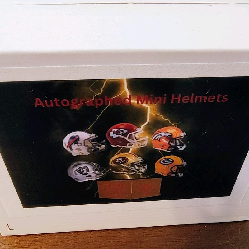 Autographed Mini Helmets - One-Autographed Memorabilia Break-Pyt