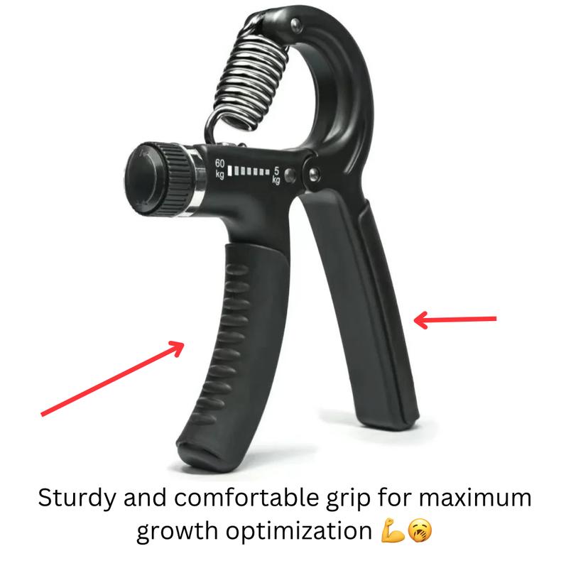 Hand Grip Strengthener with Adjustable Resistance 5-60kg Forearm Muscle Exerciser, Hand Gripper for Veins, Grip Strength Trainer for Athletes and Injury Recovery, Smart Counter Progress Tracker