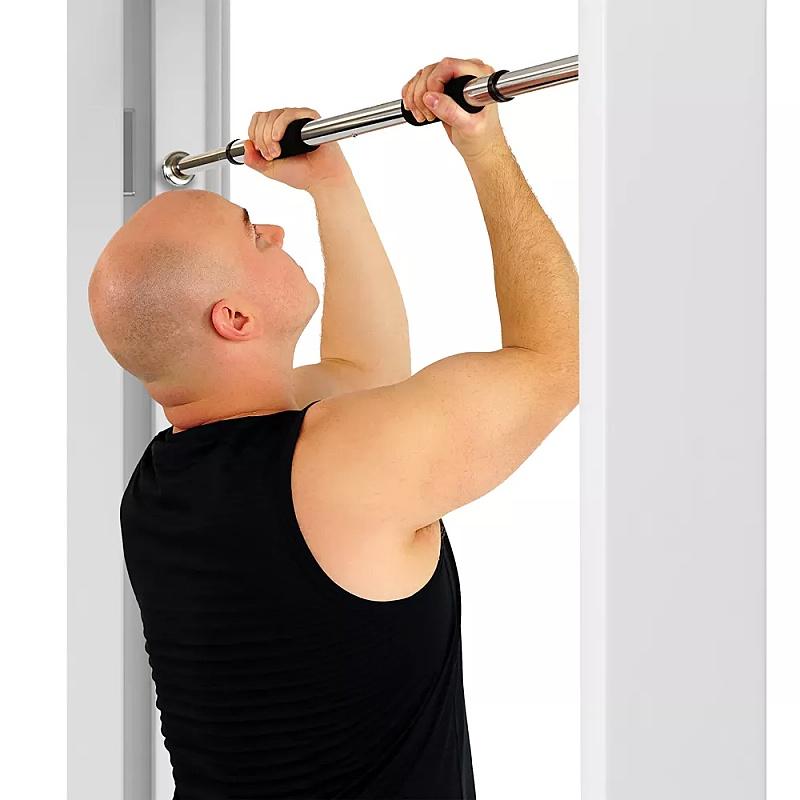 Doorway Chin Up Bar - Fitness Chin-Up Frame for Home Gym Exercise -  Indoor Chin-Up Bar Fitness Trainer for Home Gym Portable, Adjustable Door Mounted Chinning Bar Heavy Duty Steel Body Workout Chin Up Bar for Home Gym Exercise Fitness