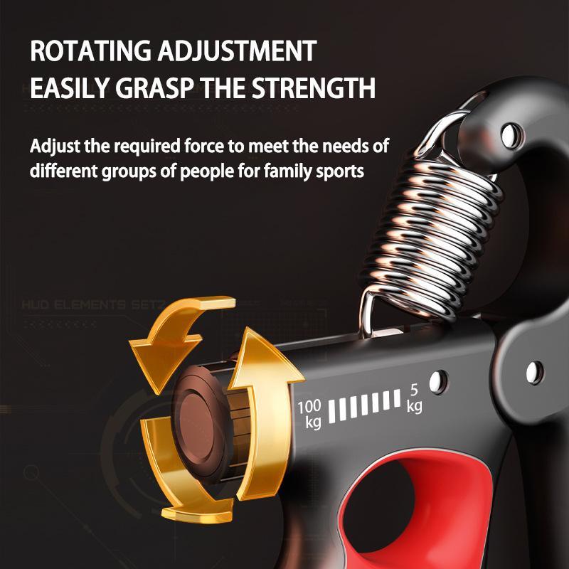 Adjustable Hand Grip Strength Trainer, 1 Count 5-100kg Hand Grip Strengthener with LCD Display, Hand Strengthening Training Equipment for Home Gym Workout, Christmas Gift