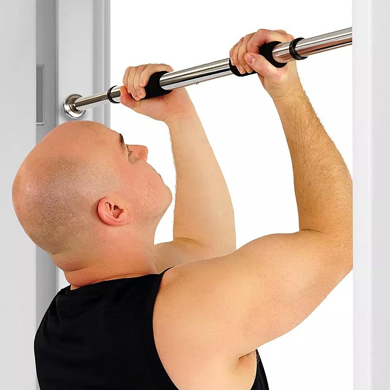 Doorway Chin Up Bar - Fitness Chin-Up Frame for Home Gym Exercise -  Indoor Chin-Up Bar Fitness Trainer for Home Gym Portable, Adjustable Door Mounted Chinning Bar Heavy Duty Steel Body Workout Chin Up Bar for Home Gym Exercise Fitness