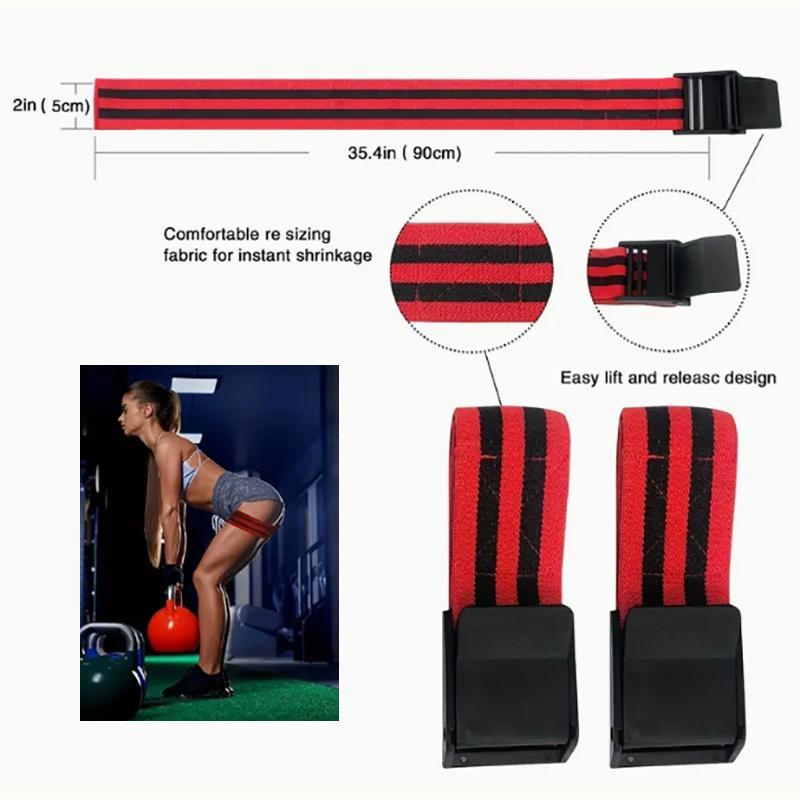 Elastic Arm Compression Band, 1 Pair Multi-use Sports Arm Band for Muscle Training, Fitness Accessories for Home Gym Workout