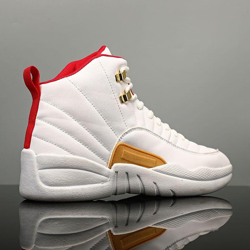 2025 New Men's Shoes Sneaker Basketball Shoes 12 Shockproof Breathable Training Shoes Autumn and Winter High-Top Shoes Men's All-Matching