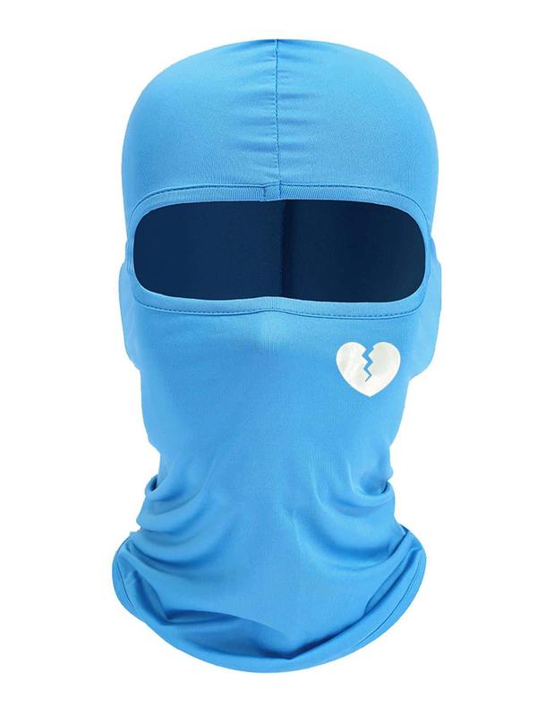 Street Trend Heart Graphic Ski Mask, Sports Soft Comfy Ski Mask for Both Women & Men, Personalized and Stylish Ski Mask Suitable for Outdoor Sports, Skiing