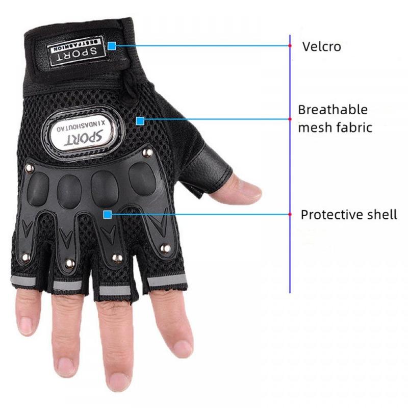 Sports Glove, 1 Pair Breathable Half-finger Fitness Glove, Sports Accessories Weight Lifting Gloves, Non-slip Workout Gloves, Gym Gear, Gym Accessories