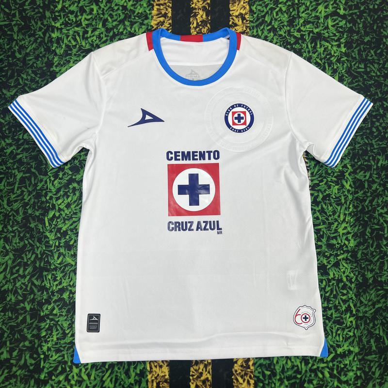 2425 CRUZ AZUL Home Away Red Short Sleeve Top Football Jerseys LIGAMX Fan Edition