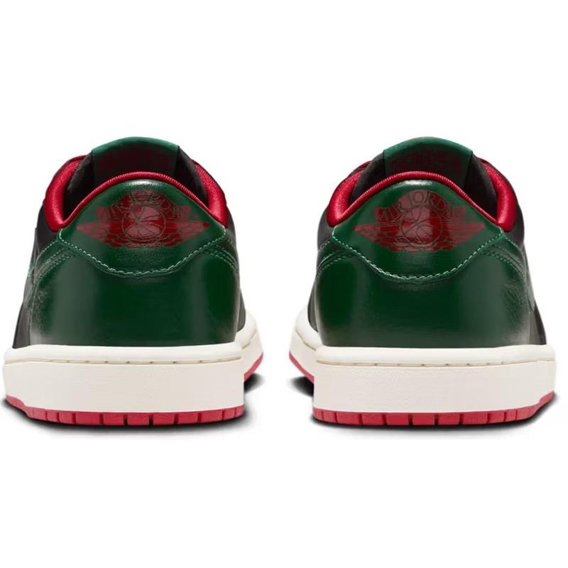 Women's Jordan 1 Retro Low OG Black Gorge Green-Varsity Red (CZ0775 036)