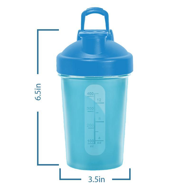 Small Protein Shaker Bottle Scale 4 8 12 Oz w. Blender Whisk Ball & Classic Loop,Perfect for Pre Workout or Outdoor Exercise (Multi Color Available)