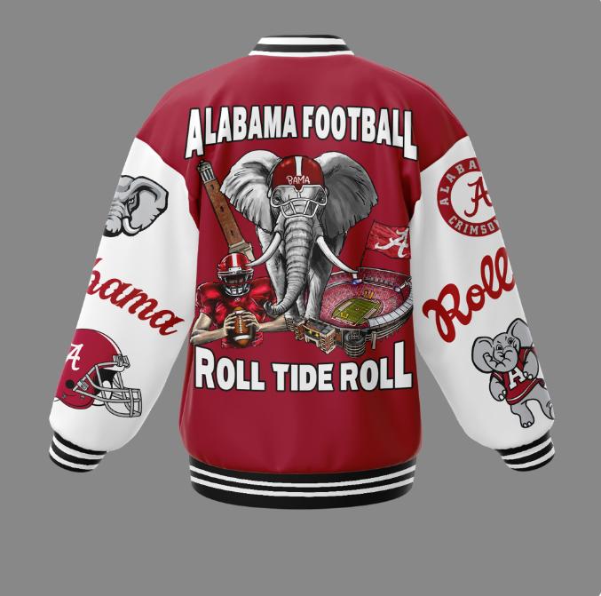 Alabama Crimson Tide Roll Tide Roll Sport Jacket , NCAA Alabama Crimson Tide Merch , Alabama Crimson Tide Sport Jacket , Football Gift, Gift For Him, Gift For Her