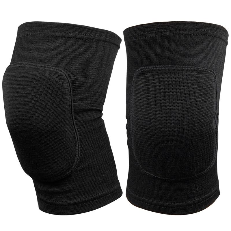 1pair Protective Knee Pads for Sports - Non-Slip, Thick Sponge, Anti-Collision Knee Sleeve Brace - Ideal for Volleyball, Running, Dancing, Football, Climbing - Unisex, Black (Size Up for Best Fit)