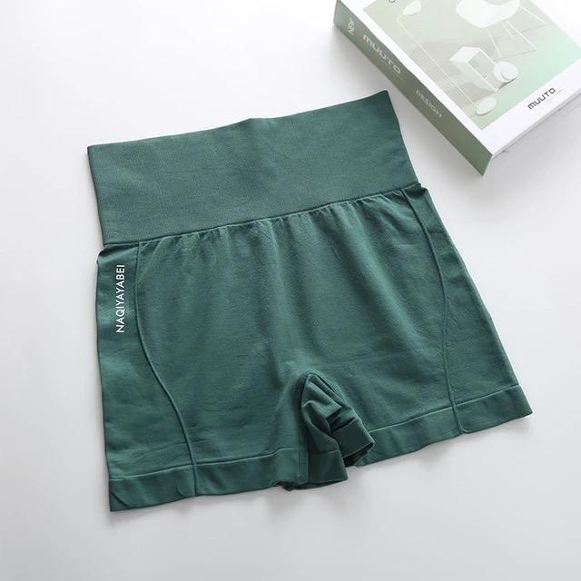 Stylish Spandex Ladies Sport Shorts in Black, Orange, and Green | Versatile Activewear