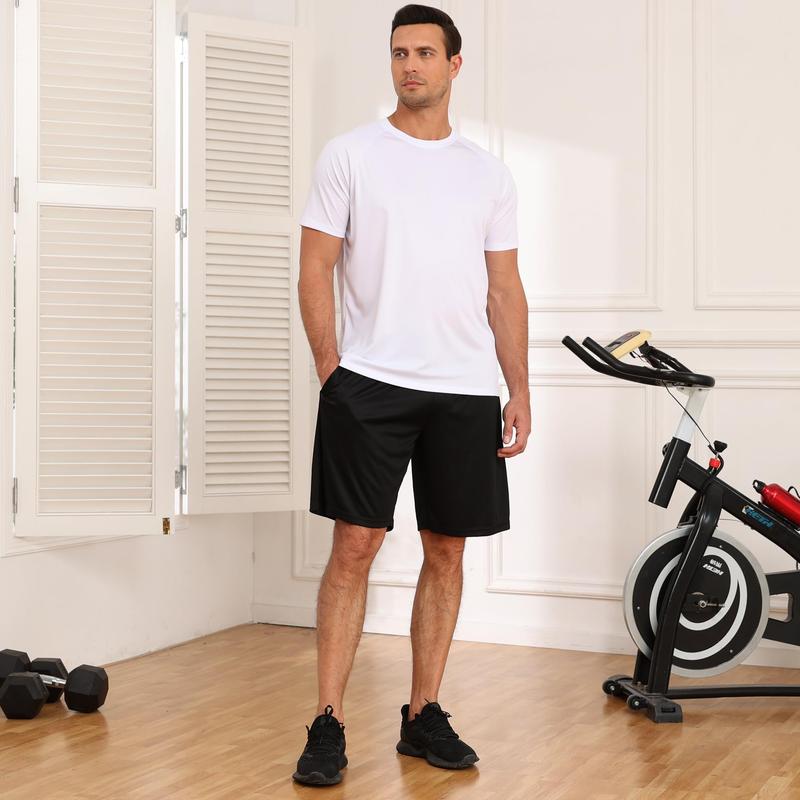 Men's 5-pack gym shorts quick-drying lightweight sports basketball running shorts with pockets