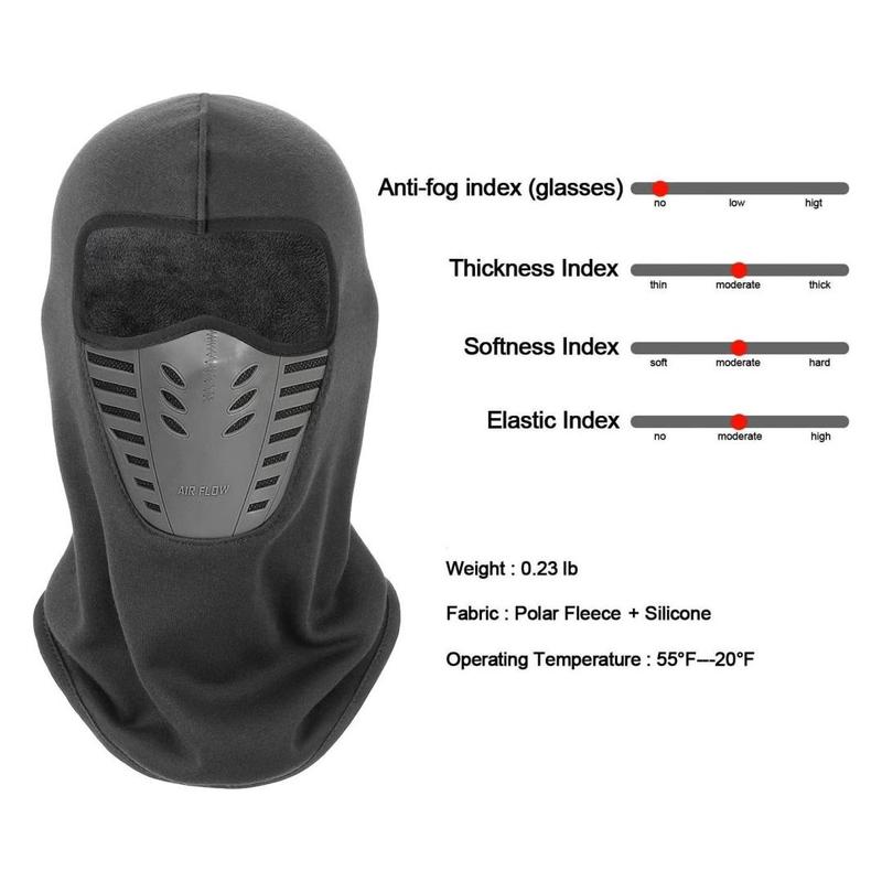 Outdoor Cycling Balaclava Face Mask, 1 Count Windproof Warm Face Cover, Ski Mask, Shiesty Mask Winter Outdoor Sports Hat for Ski Mountaineering