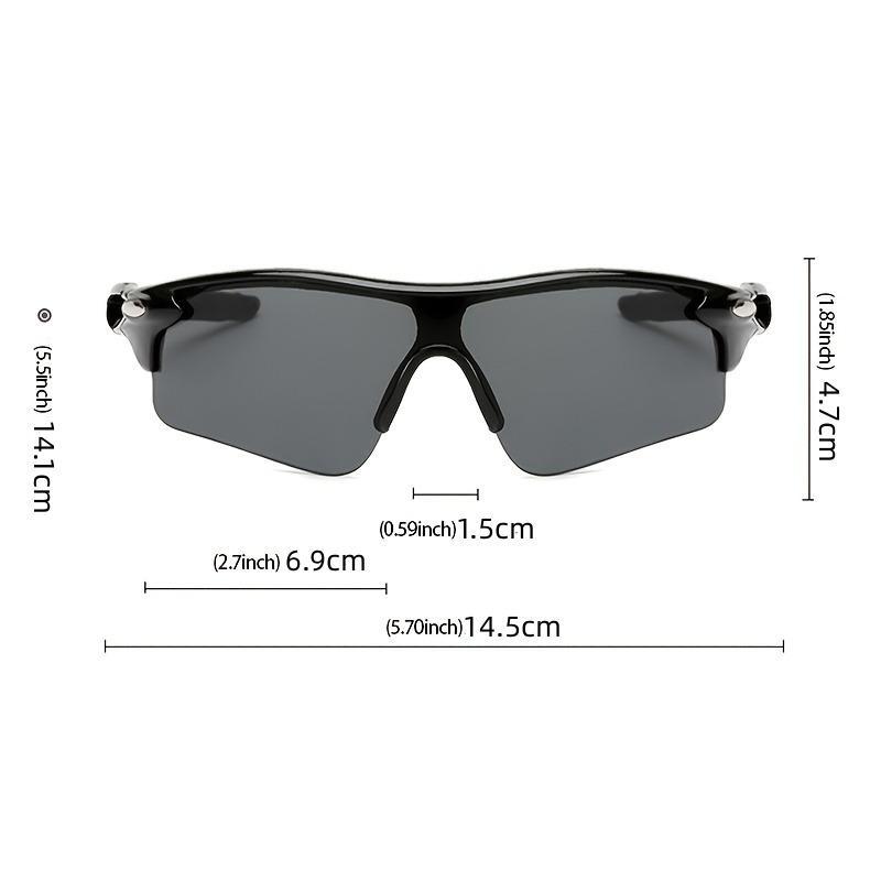 Rimless Cycling Glasses, UV Protection Cycling Goggles, Windproof Outdoor Sports Sunglasses