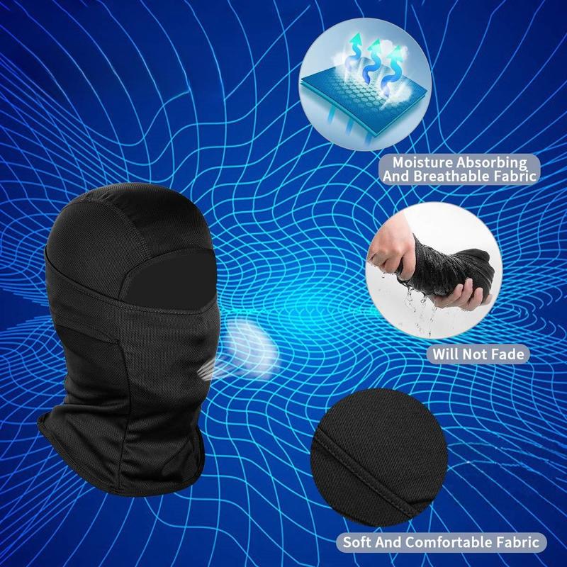 Solid Color Balaclava Face Mask, Neck Gaiter Face Cover, Breathable Sun Protection Full Face Mask, Outdoor Sports Sunshade Protection Mask, Comfortable Elastic Ski Mask