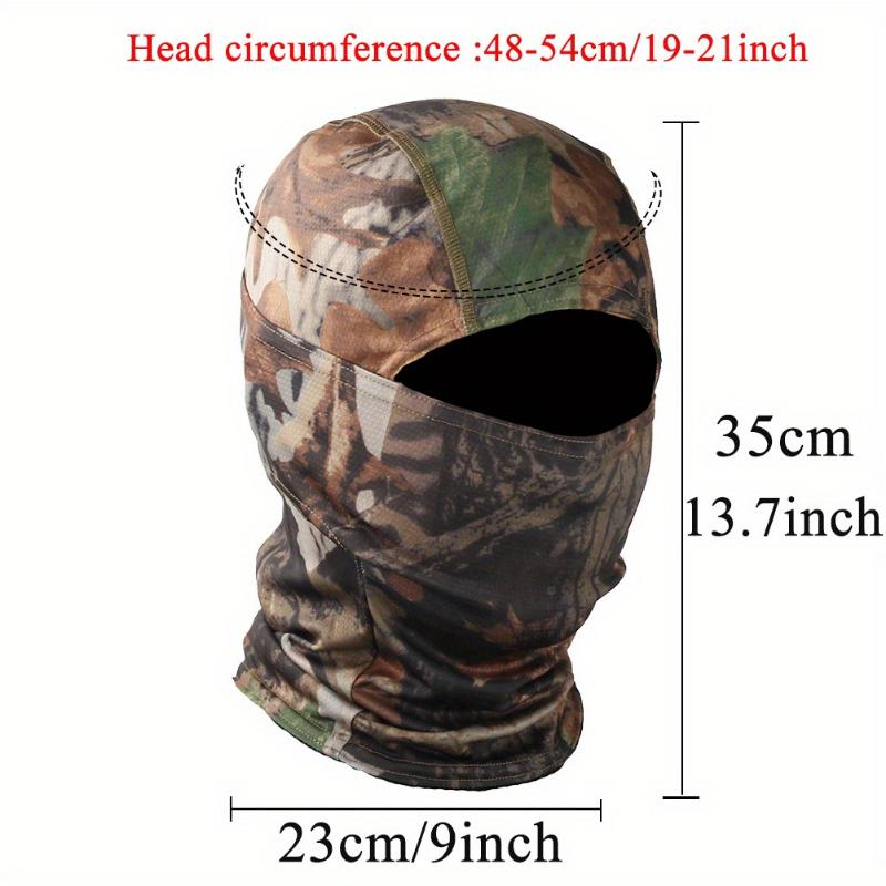 Full Face Camo Balaclava Headgear Sun Shield Face Masks for Hunting Sports