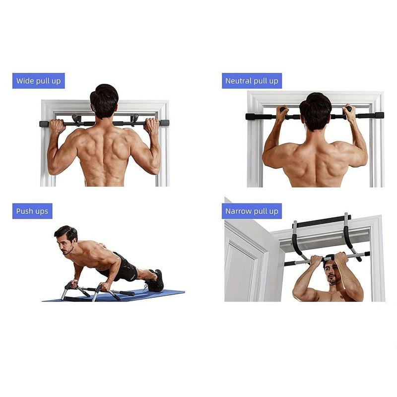 Door Hanging Pull Up Bar, Multifunctional Muscle Training Bar, Home Gym Pull Up Bar for Men & Women, Indoor Fitness Equipment