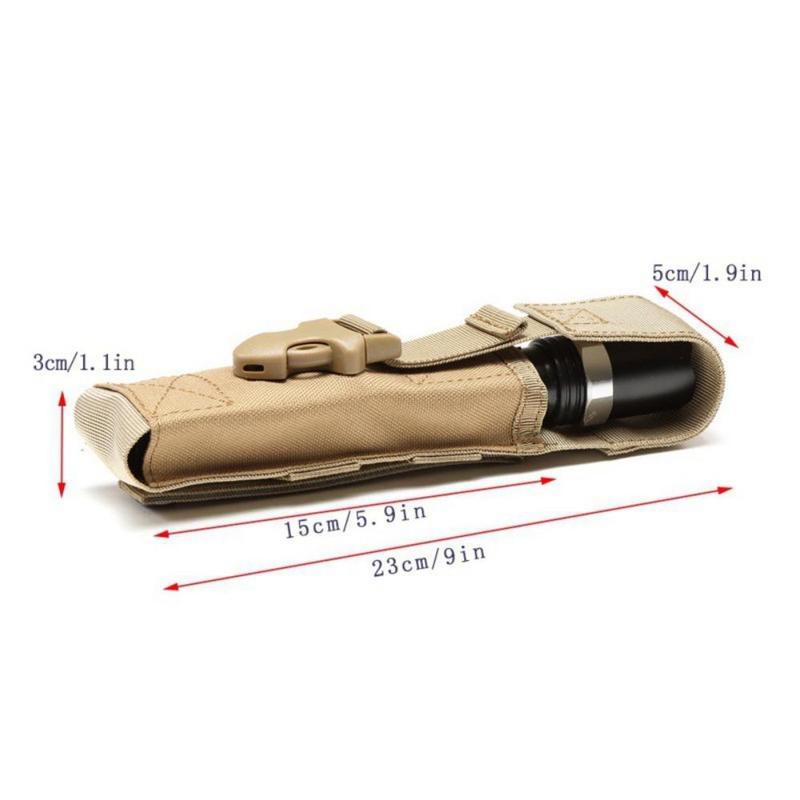 Outdoor Flashlight Bag, Flashlight Pouch for Horizontal & Vertical Carry, Multifunctional Flashlight Holder for Duty Belt, Outdoor Accessories