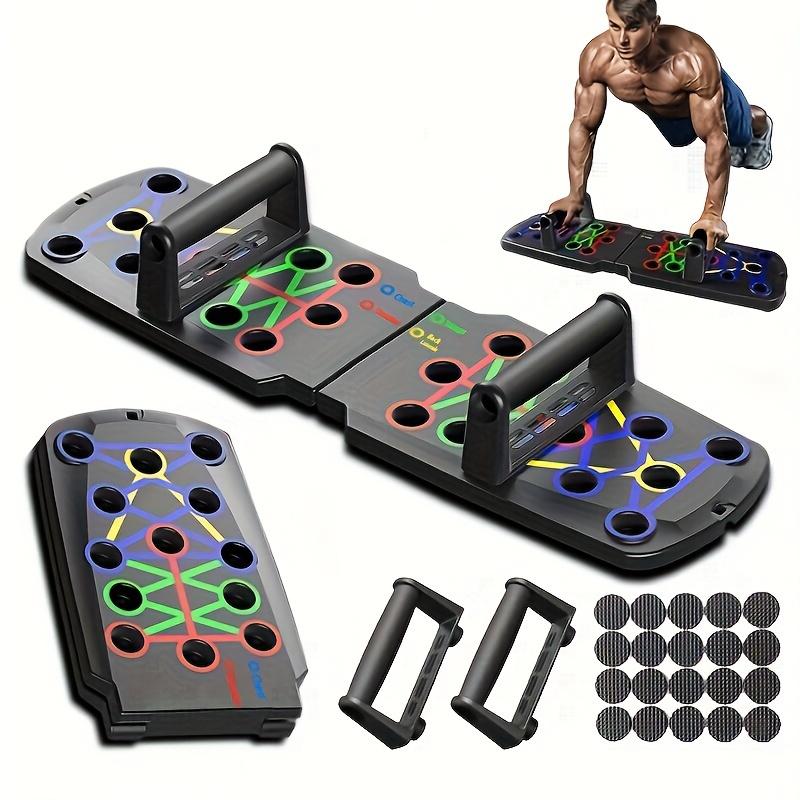 Foldable Push-Up Board with Handle: Home Gym Strength Training for Chest Muscle Building and Overall Health