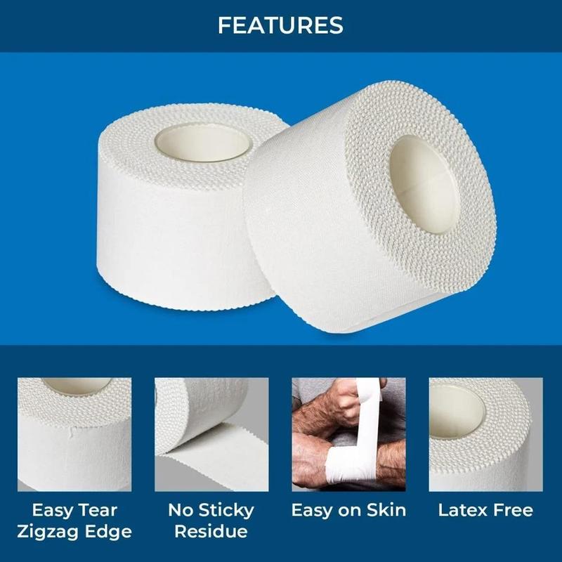 Professional Sports Tape (3 Rolls), Elastic Athletic Foam Tapes for Ankle Wrist Hand Knee, Sports & Outdoor Accessories for Daily Use