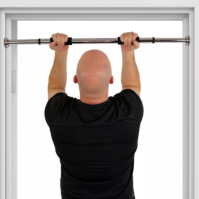 Doorway Chin Up Bar - Fitness Chin-Up Frame for Home Gym Exercise -  Indoor Chin-Up Bar Fitness Trainer for Home Gym Portable, Adjustable Door Mounted Chinning Bar Heavy Duty Steel Body Workout Chin Up Bar for Home Gym Exercise Fitness