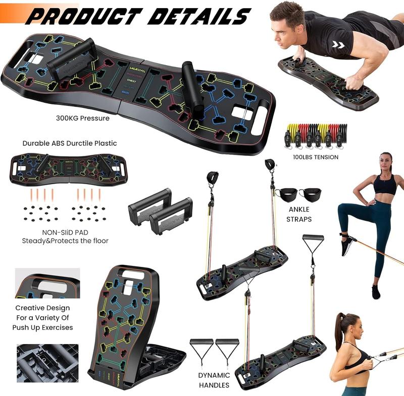 LALAHIGH Portable Home Gym-14PCS: Fitness Equipment for Men and Women