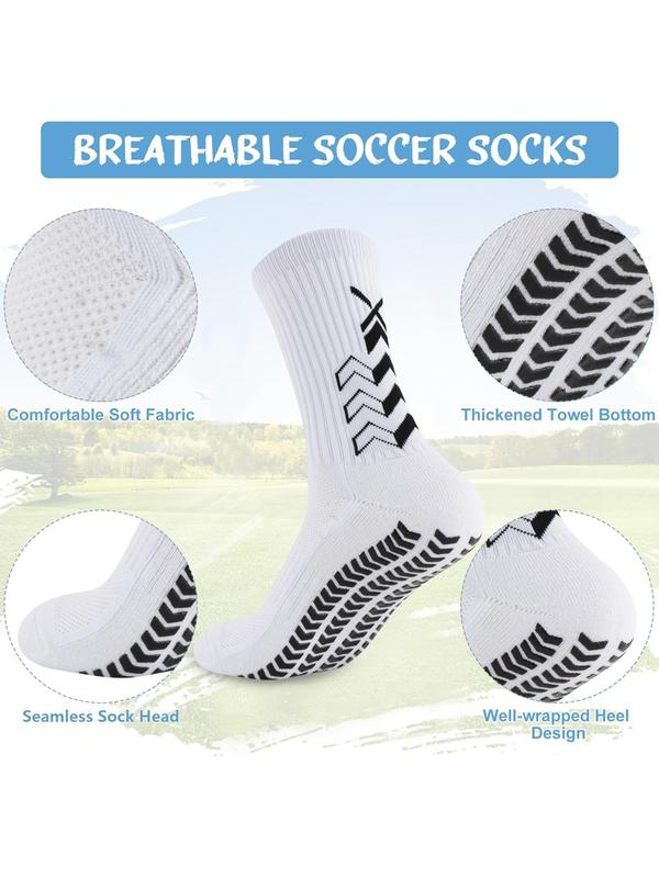 Soccer Player Costume Accessories Set, 4 Count set Including Leg Warmers, Shin Guard, Sports Bandage, Sports Socks, Breathable Sports Accessories for Men