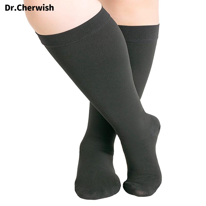 [Only for Gift]Dr.cherwish Compression Socks for Women & Men 2Pair Circulation Knee High Support Sock for Nurses, Pregnancy, Travel, Athletic, Running, Cycling