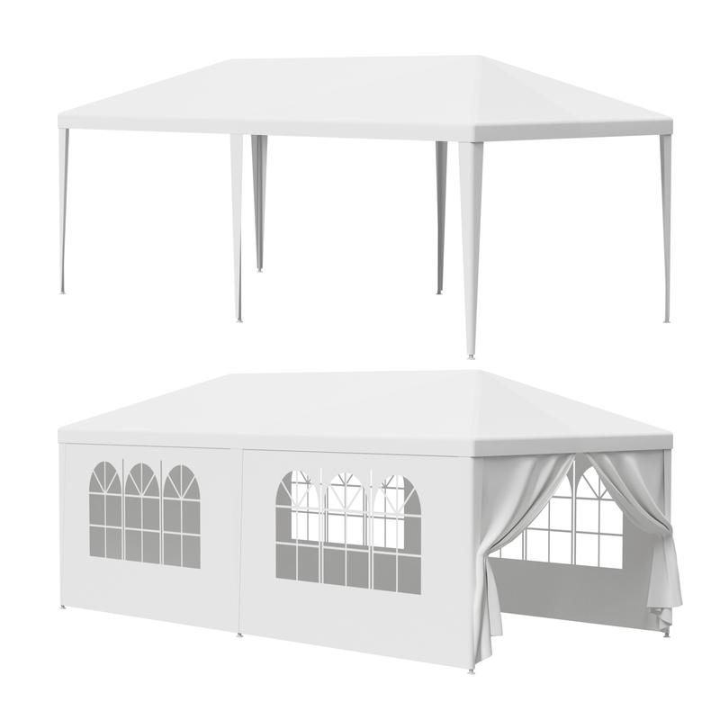 Superdeal Waterproof 10'x10 20 30' White Wedding Party Tent Event With Windows & Sidewalls