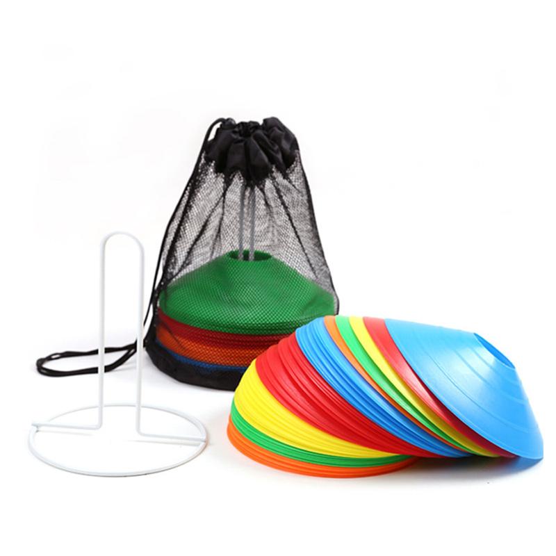 Disc Cone Set Multi Sport Training Space Cones With Plastic Stand Holder For Soccer Football Ball Game Disc