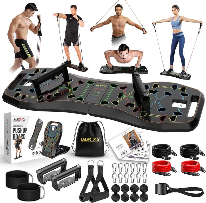 LALAHIGH Portable Home Gym-14PCS: Fitness Equipment for Men and Women