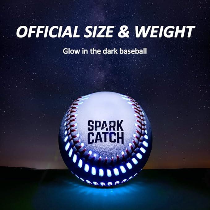 Light Up Baseball, Glow in The Dark Baseball, Sports Gear Accessories Gifts for Boys 8 9 10 11 12 13 14 15 Years Old, Kids Teens All Ages Gift Ideas