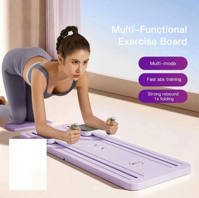 Multi-functional Ab Exercise Board, Home Pilates Reformer, Abs Workout Equipment for Abdominal & Core Strength Training, Exercise Board for Home Gym Fitness，Foldable, lightweight and efficient