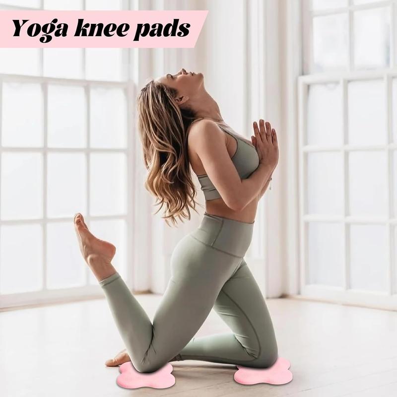 Yoga Knee Pad, 2 Counts set Thick Exercise Pads for Knees Elbows Wrist Hands Head, Support Foam Pads for Women and Men