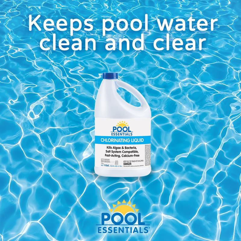 Pool Essentials Chlorinating Liquid for Swimming Pools, 1 Gallon