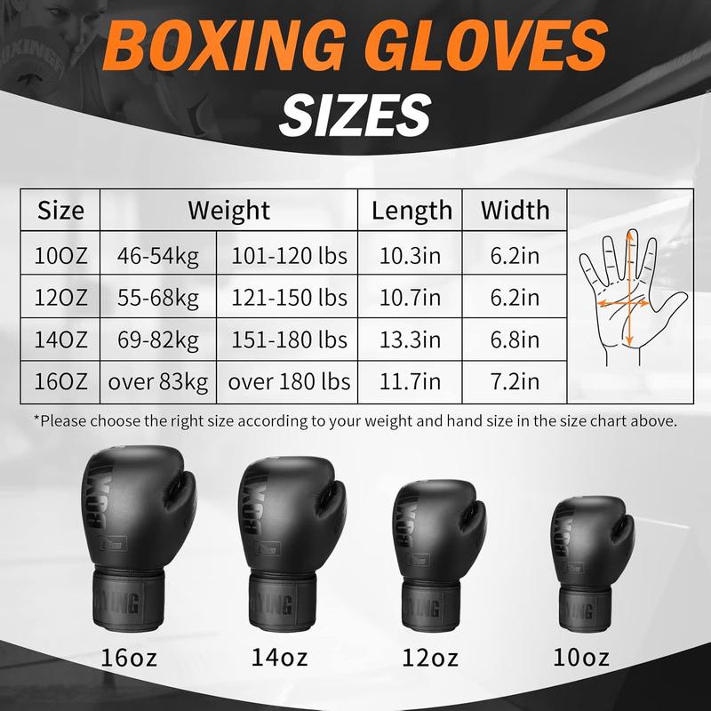 Boxing Gloves for Men and Women Suitable for Boxing Kickboxing Mixed Martial Arts Muay Thai MMA Heavy Bag