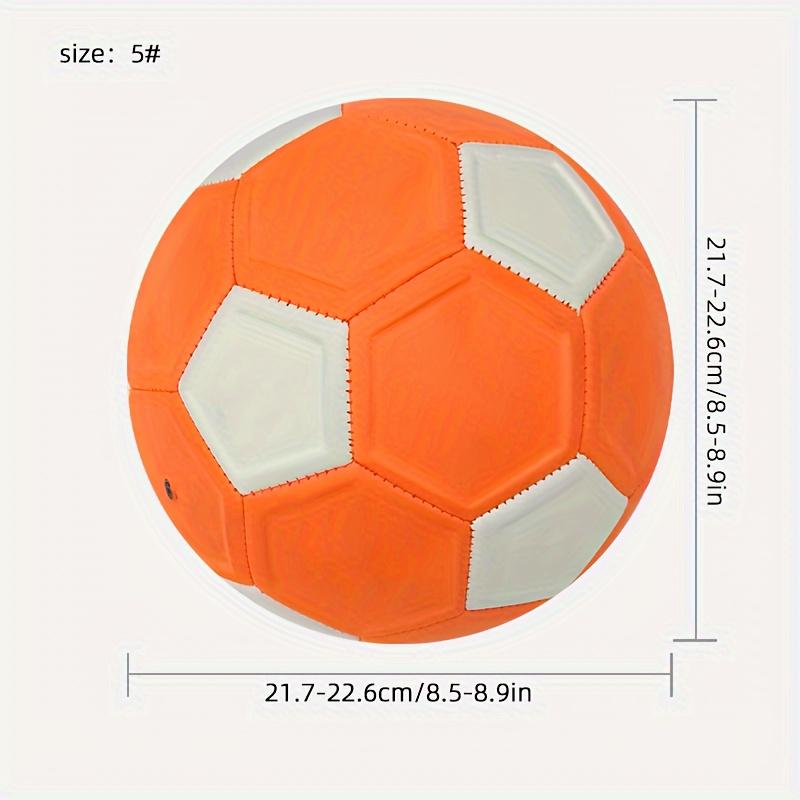 Size 5 Premium Curved Soccer Ball - Balls for Football Training and Games - Ideal for Players of All Skill Levels, Ages, and Positions, Durable and Long-Lasting Construction