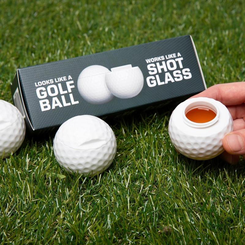 Golf Shot Glasses, 3 Counts 6 Counts Small Golf Cups with Lids, Innovative Shot Glass Gifts for Golf Lovers, Golf Accessories