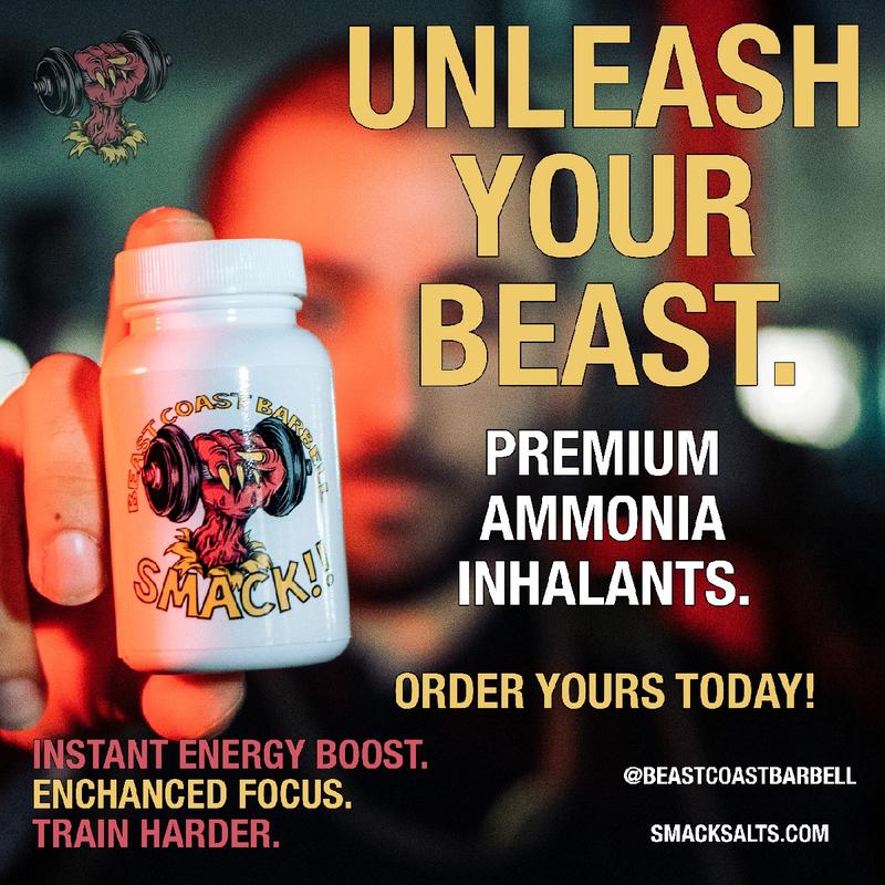 Beast Coast Barbell - Smack Smelling Salts - Ammonia Inhalant for Powerlifting