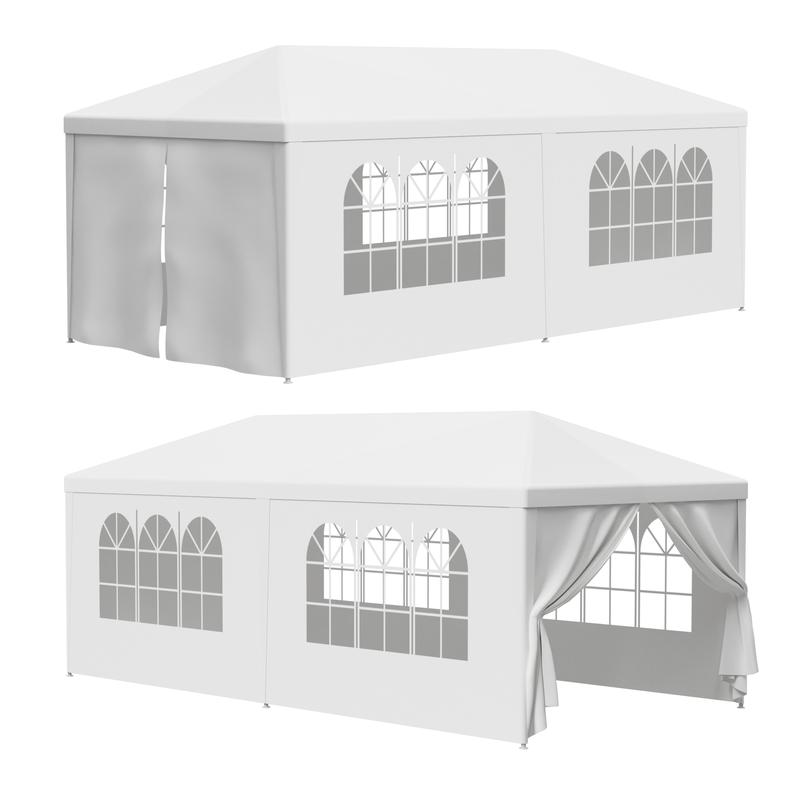 Superdeal Waterproof 10'x10 20 30' White Wedding Party Tent Event With Windows & Sidewalls