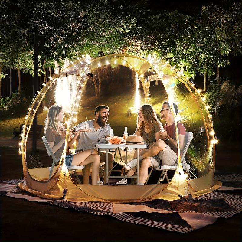 Large Oversize Weather Proof Pop Up Bubble Tent - Cold Protection Winter Camping Beige