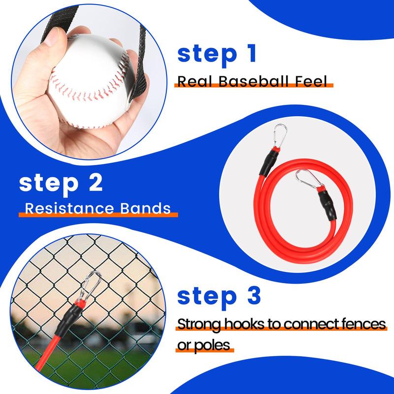 Baseball Resistance Trainer Set, 10pcs set Baseball Throwing Trainer, Arm Strength Training Accessories, Baseball Training Aid Equipment, Christmas Gift