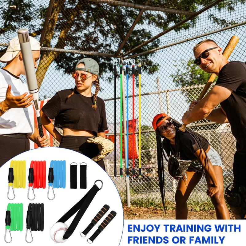 Baseball Resistance Trainer Set, 10pcs set Baseball Throwing Trainer, Arm Strength Training Accessories, Baseball Training Aid Equipment, Christmas Gift